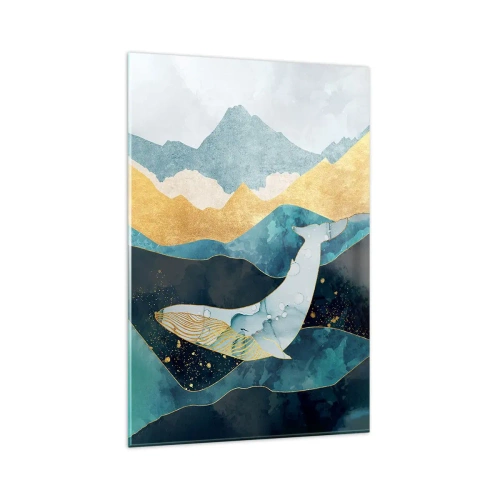 Obraz na skle - Chladná krása severu - 80x120 cm