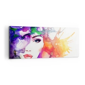 Obraz na plátne - S hlavou v oblakoch - 100x40 cm