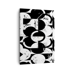 Obraz na plátne - Biele je biele a čierne čierne - 70x100 cm
