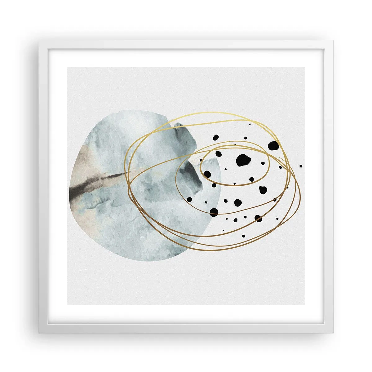 Plagát v bielom ráme - V objatí priestoru - 50x50 cm