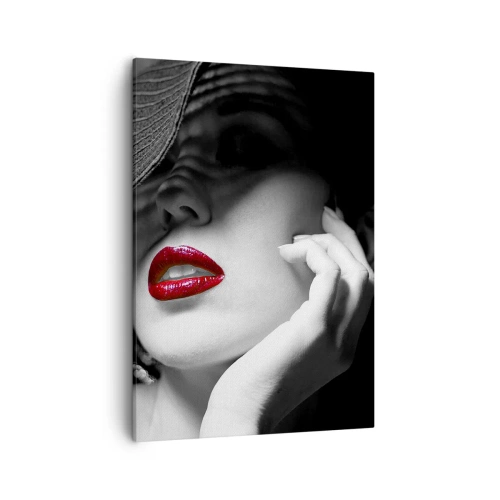 Obraz na plátne - Štúdia v šarlátovej - 50x70 cm