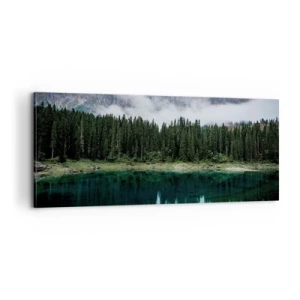 Obraz na plátne - Ticho, ticho, neprebuďme spiacu vodu…. - 100x40 cm