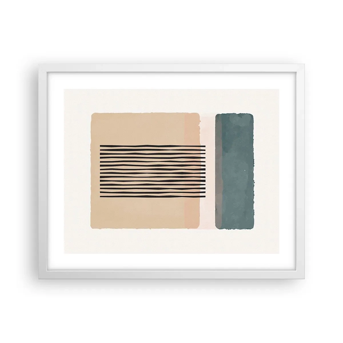 Plagát v bielom ráme - Všetko v poriadku - 50x40 cm