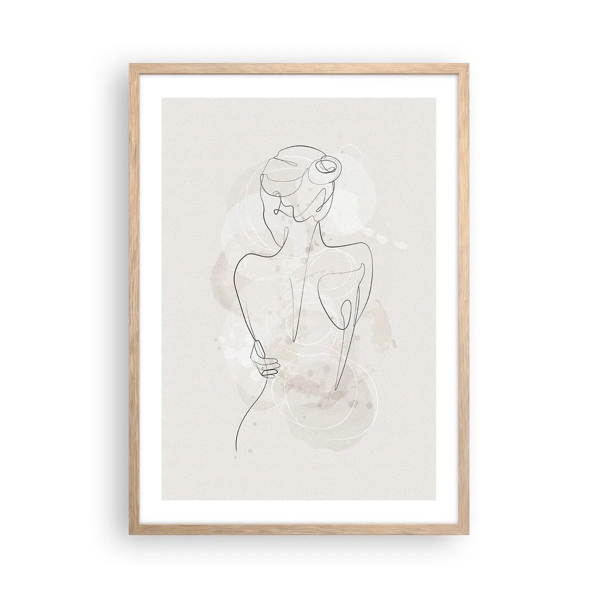 Plagát v ráme zo svetlého duba - Ako citlivý nástroj - 50x70 cm