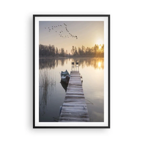 Plagát v čiernom ráme - Časom sa vrátim - 61x91 cm