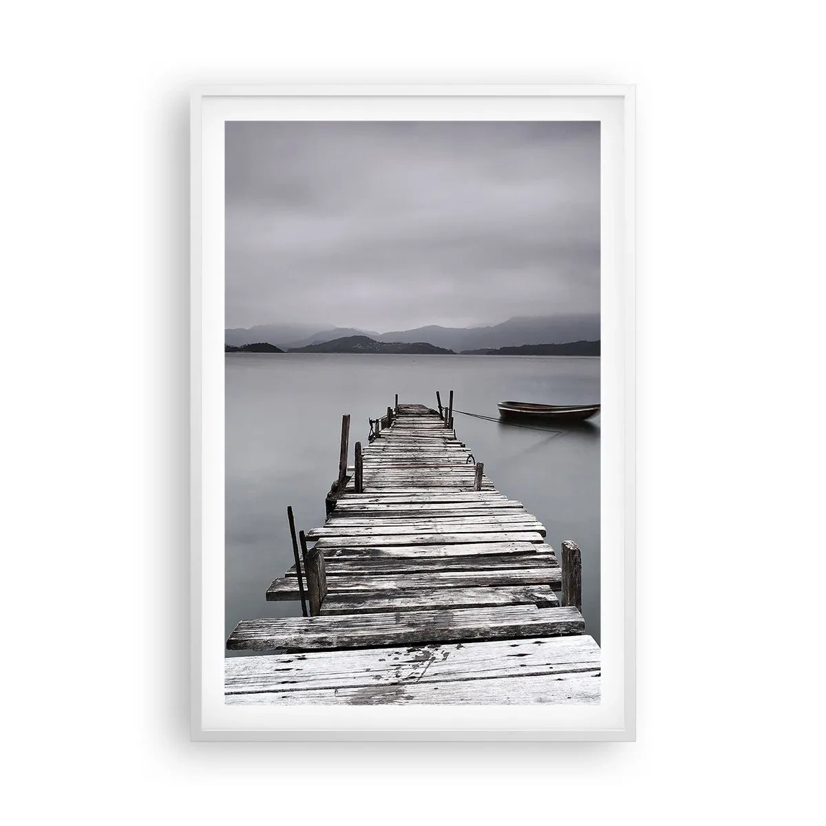 Plagát v bielom ráme - Zajtra môžeš vyraziť - 61x91 cm