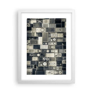 Plagát v bielom ráme - A všetko je v pohode - 30x40 cm