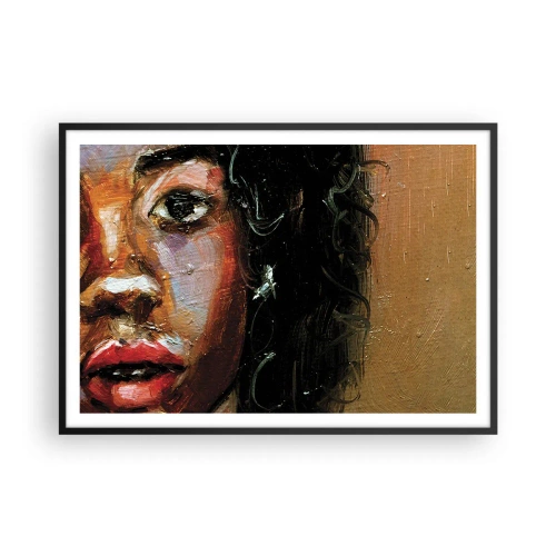 Plagát v čiernom ráme - Čierna a jas - 100x70 cm