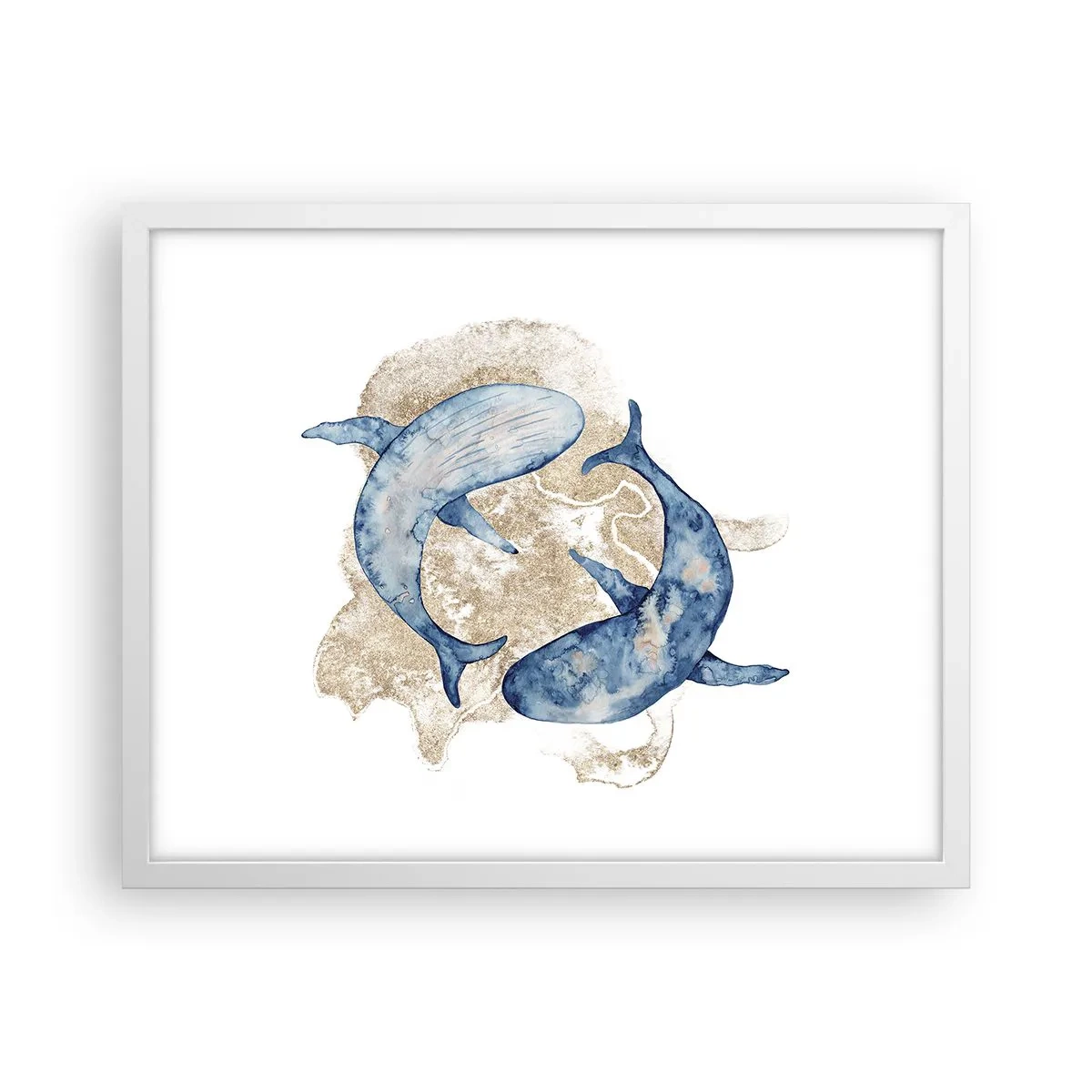 Plagát v bielom ráme - Priateľstvo alebo láska? - 50x40 cm