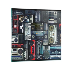 Obraz na skle - Túžba po 80. rokoch - 40x40 cm