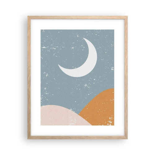 Plagát v ráme zo svetlého duba - Zázrak mnohých nocí - 40x50 cm