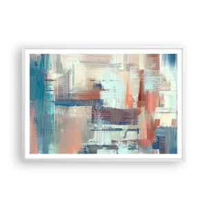 Plagát v bielom ráme - Dostať sa k svetlu - 100x70 cm