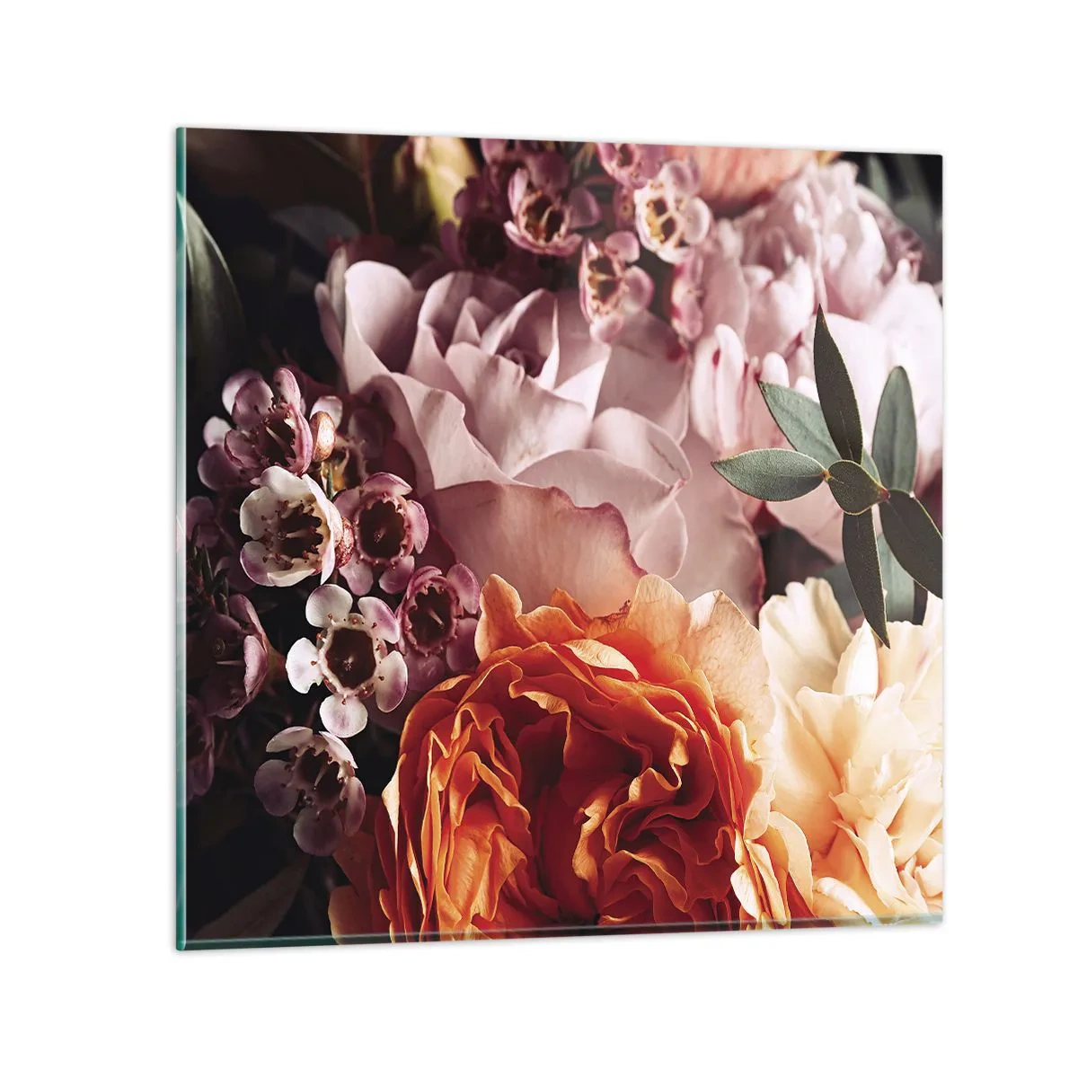 Obraz na skle - Zabalené do krásy - 50x50 cm