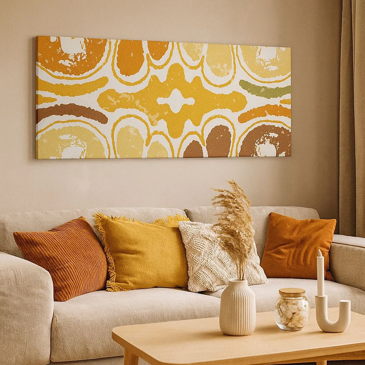 Obraz na plátne - Sentimentálna abstrakcia - 100x40 cm