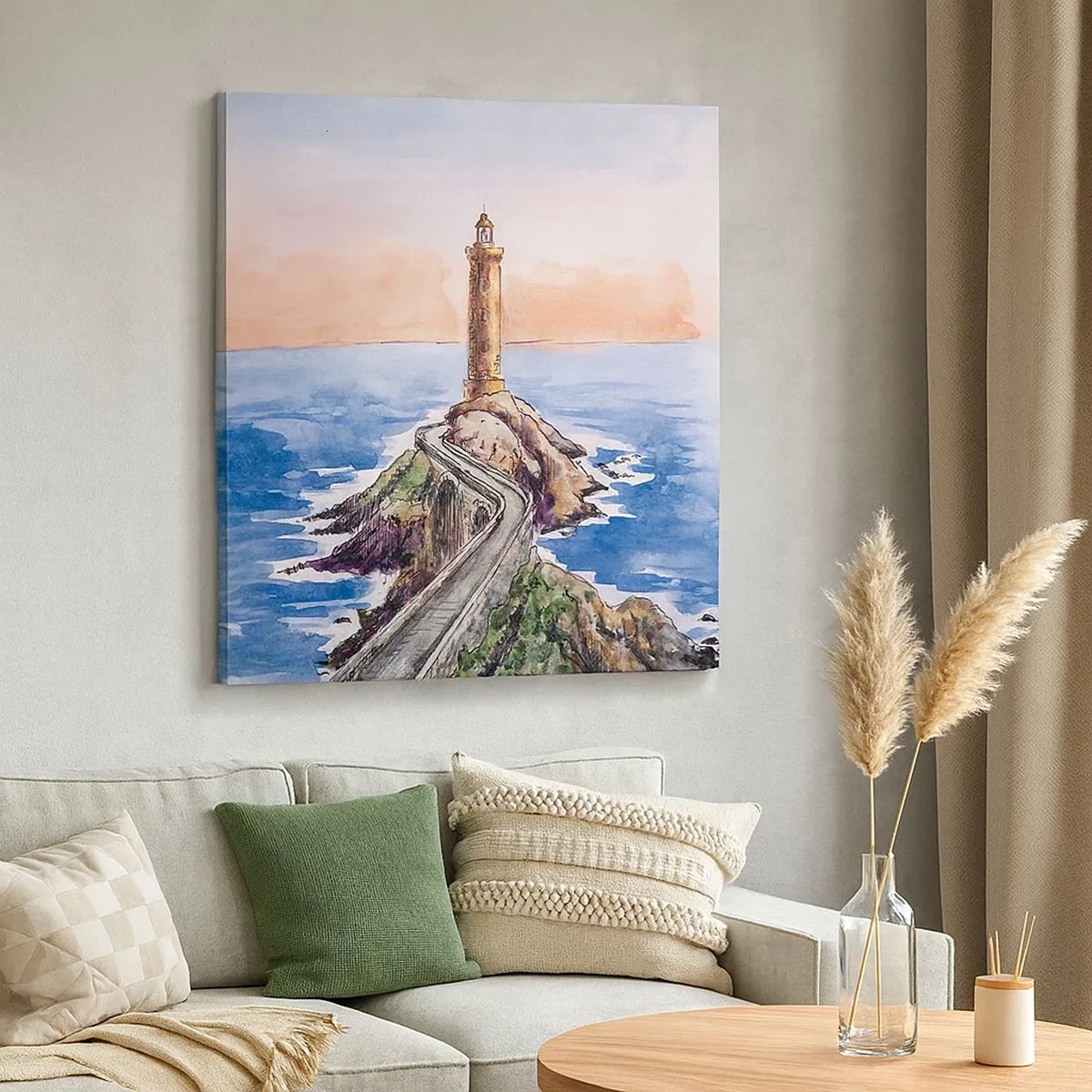 Obraz na plátne - Tvárou v tvár moru - 30x30 cm