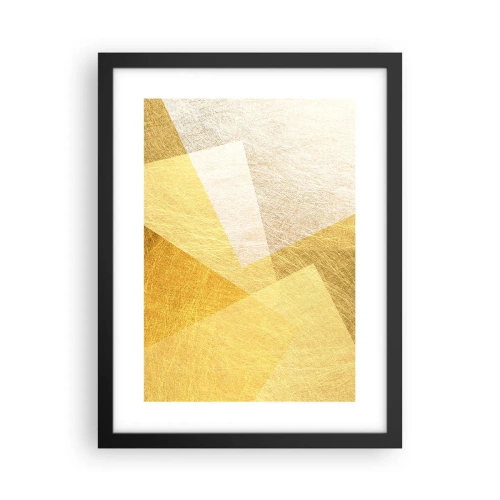 Plagát v čiernom ráme - Počasie geometrie - 30x40 cm