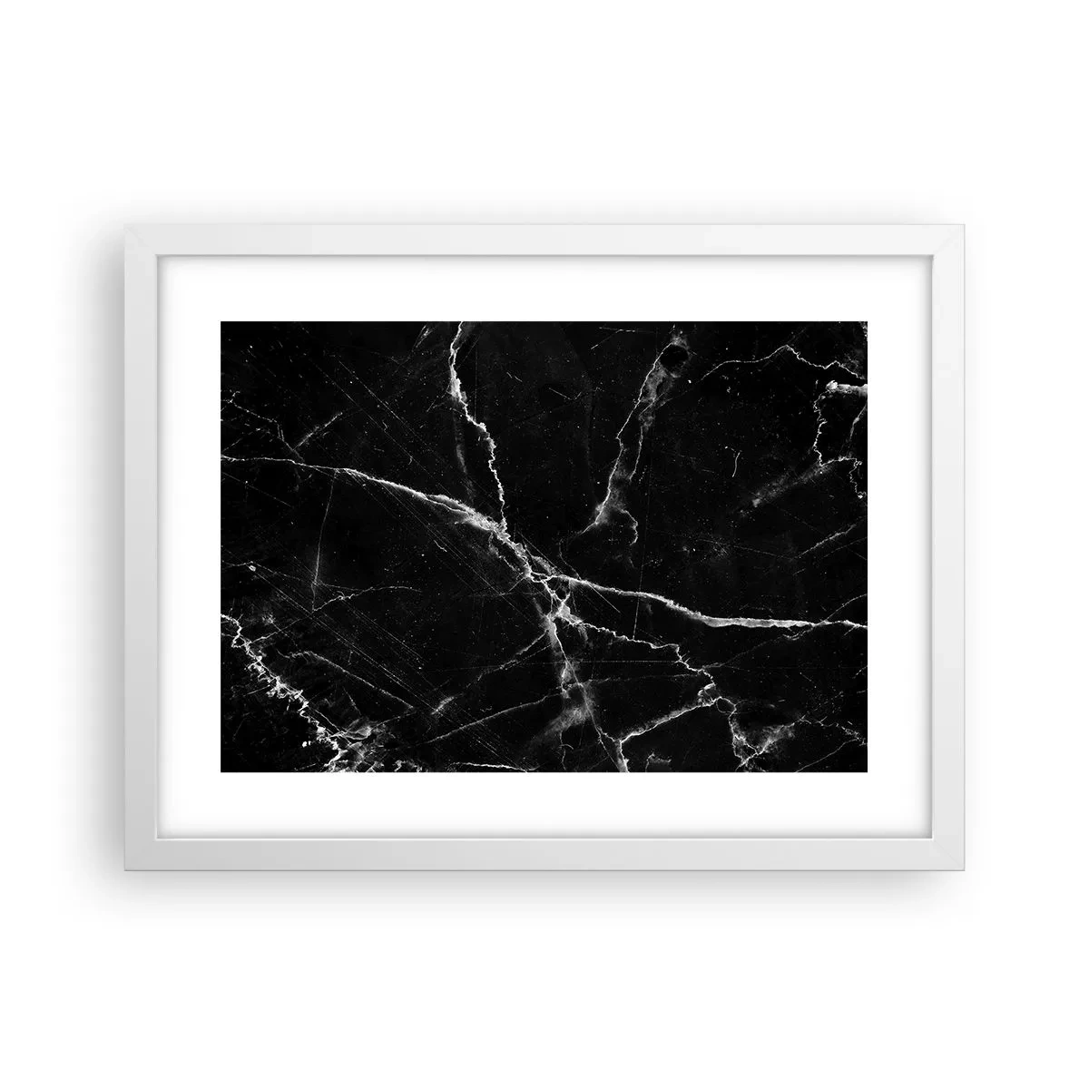 Plagát v bielom ráme - Tajomný život kameňa - 40x30 cm