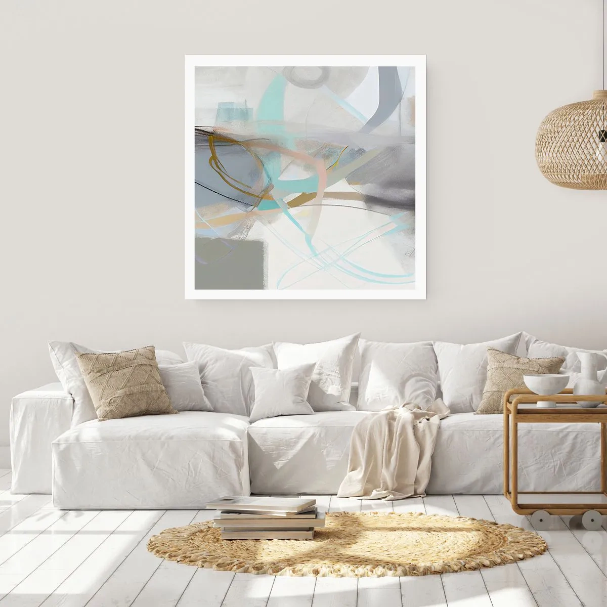 Plagát - Hmlistá abstrakcia - 50x50 cm