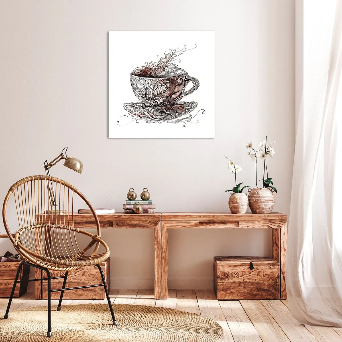 Obraz na plátne - Čaj dobrý na všetko - 70x70 cm