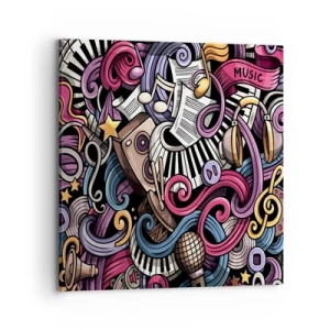 Obraz na plátne - Komplikovaná melódia - 70x70 cm