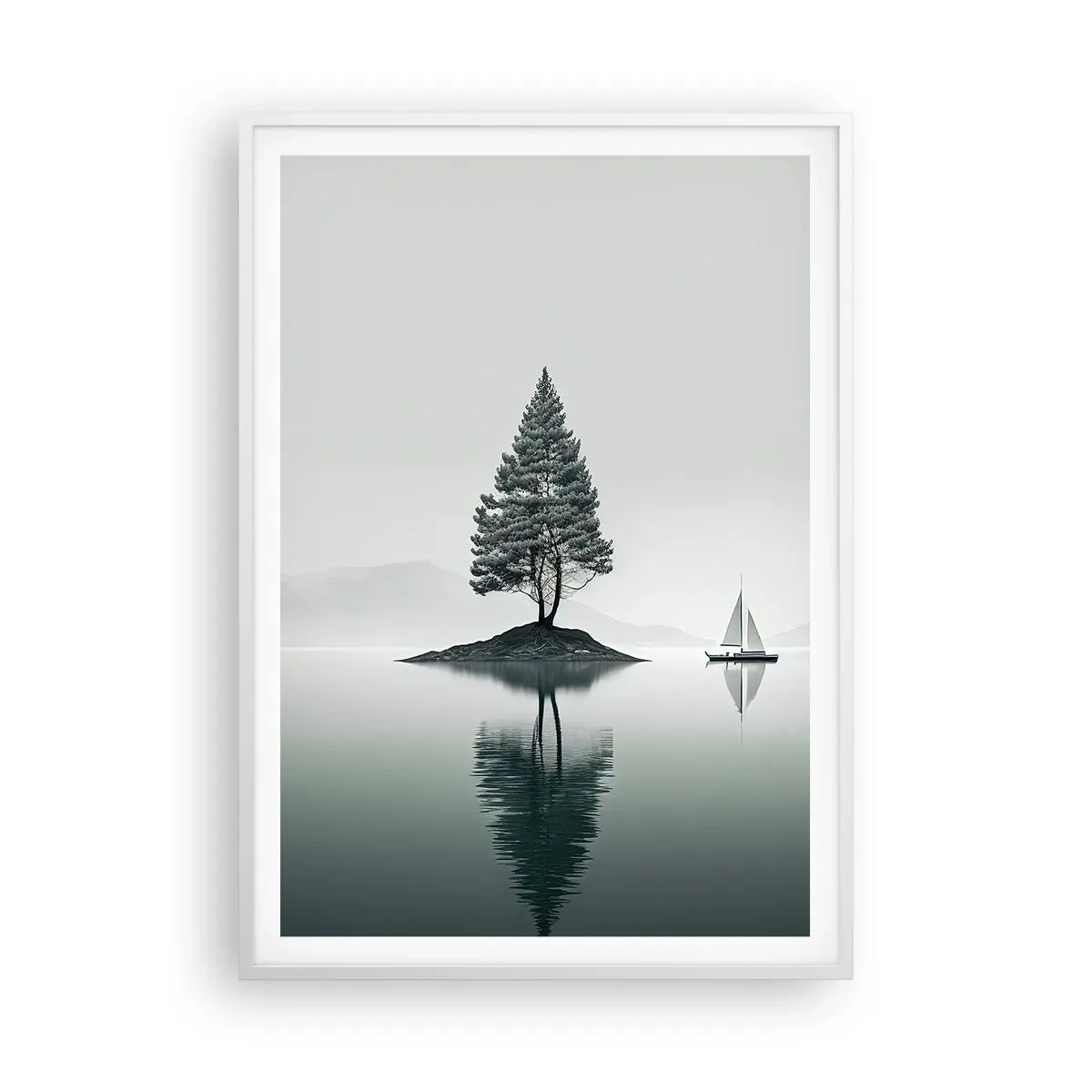 Plagát v bielom ráme - Snívanie - 70x100 cm