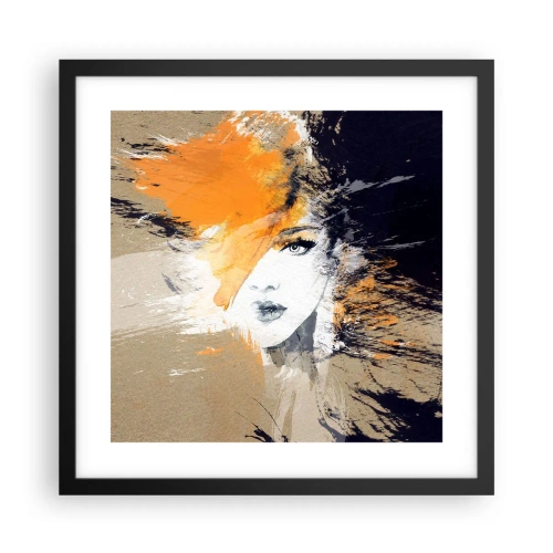 Plagát v čiernom ráme - A je svetlo - 40x40 cm