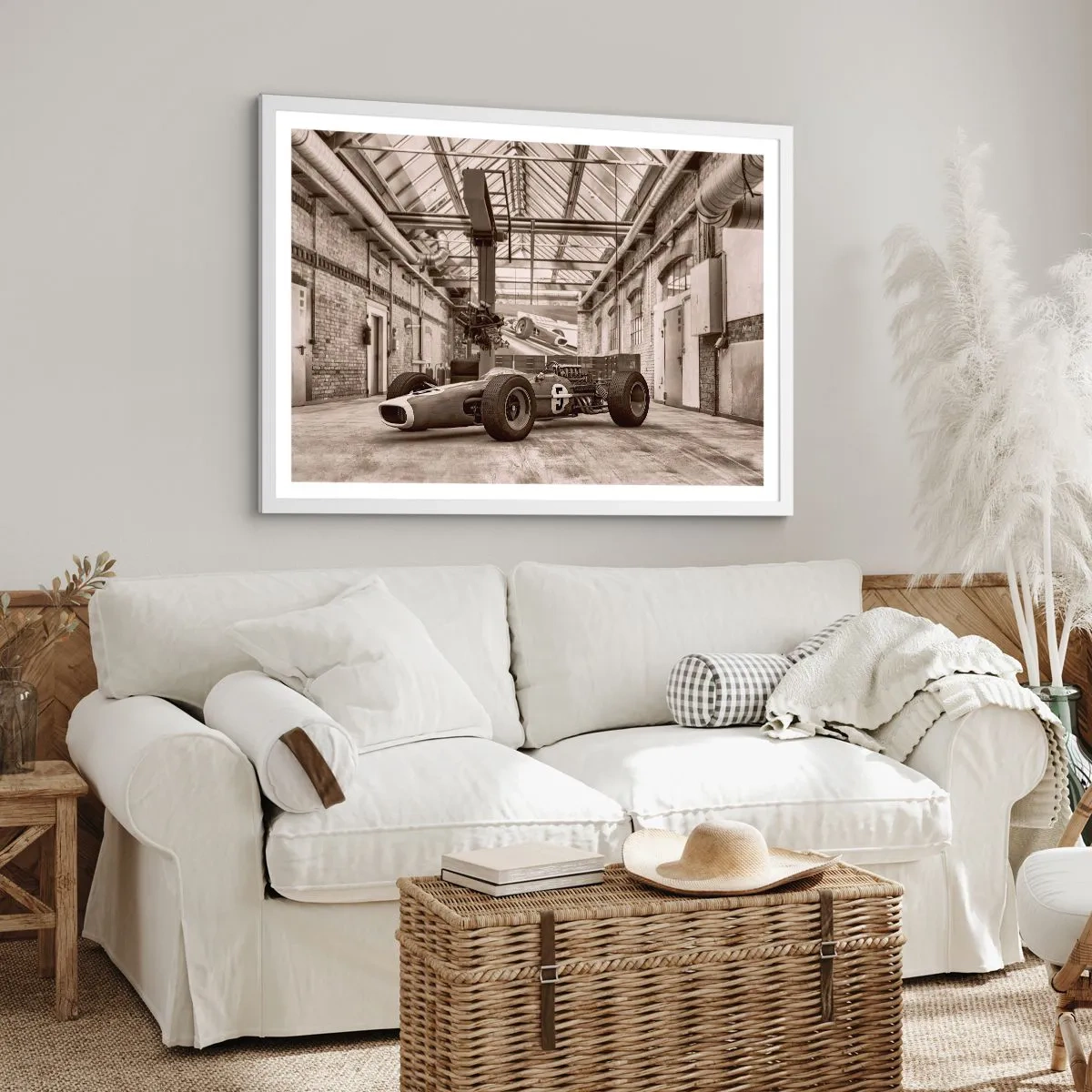 Plagát v bielom ráme - Odpočinok víťaza - 100x70 cm