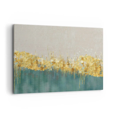 Obraz na plátne - Zlatá hranica - 100x70 cm
