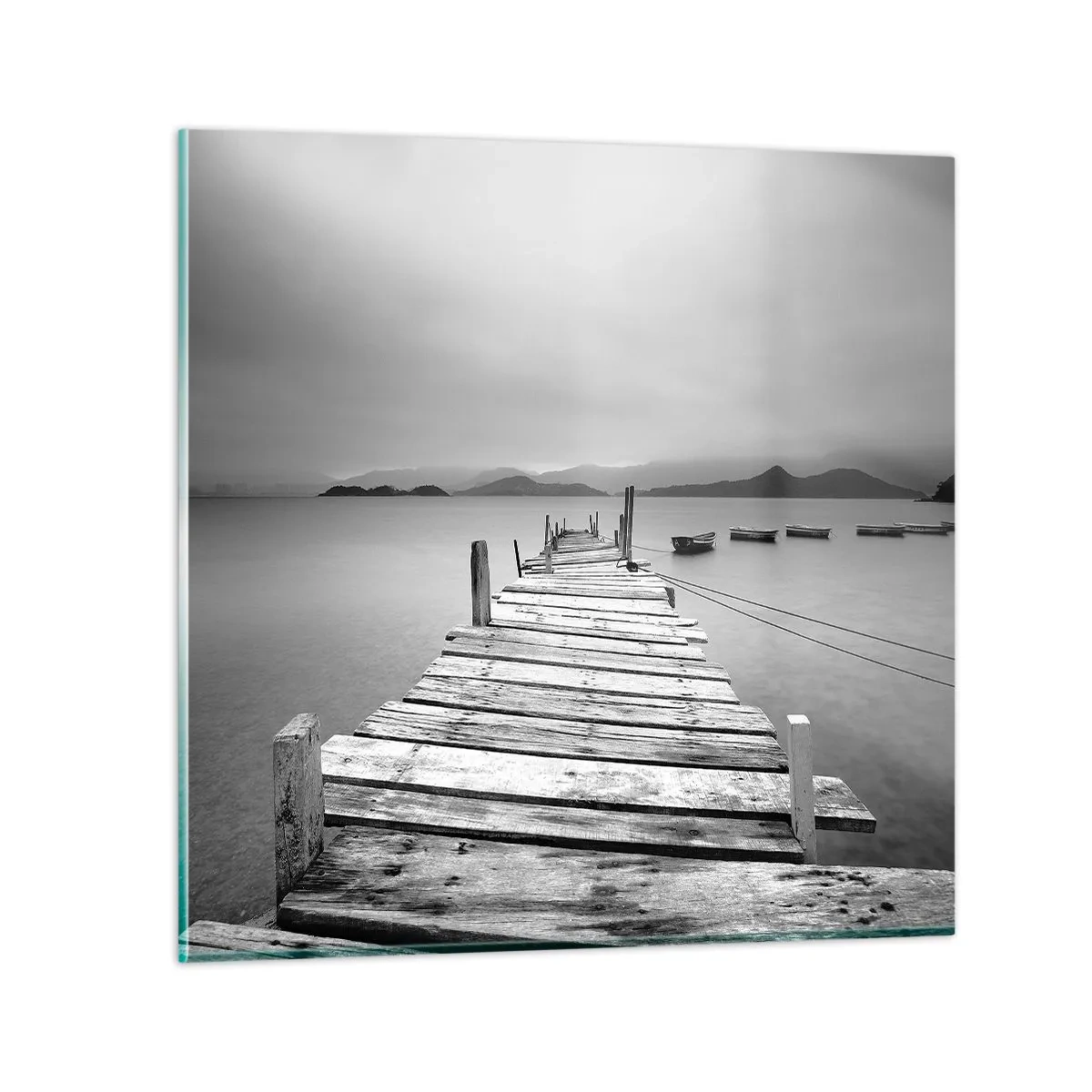 Obraz na skle - Za horami, za morom  - 70x70 cm