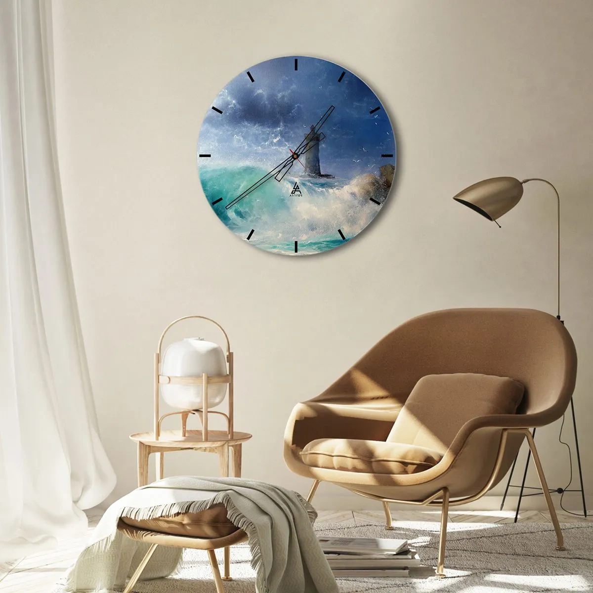 Nástenné hodiny - Na stráži proti živlom - 30x30 cm