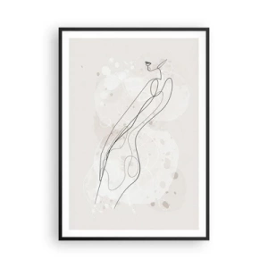 Plagát v čiernom ráme - Zablúdiť pohľadom - 70x100 cm