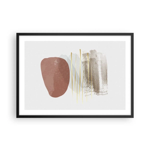 Plagát v čiernom ráme - Abstraktná kolonáda - 70x50 cm