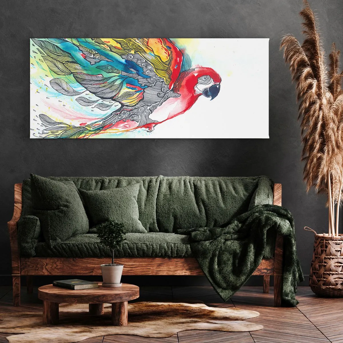 Obraz na plátne - Ži farebne - 120x50 cm