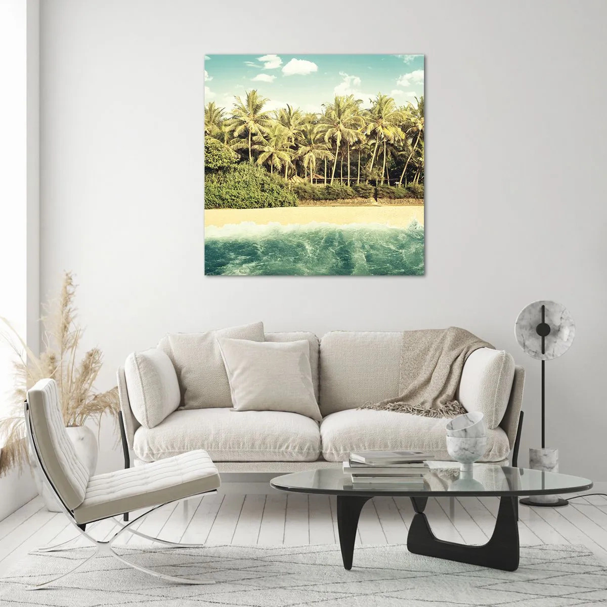 Obraz na skle - Čo napríklad tu? - 60x60 cm