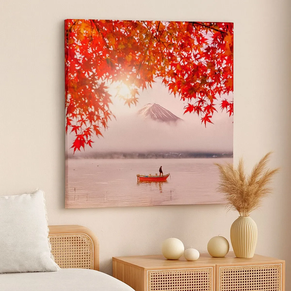 Obraz na plátne - V japonskom štýle - 30x30 cm