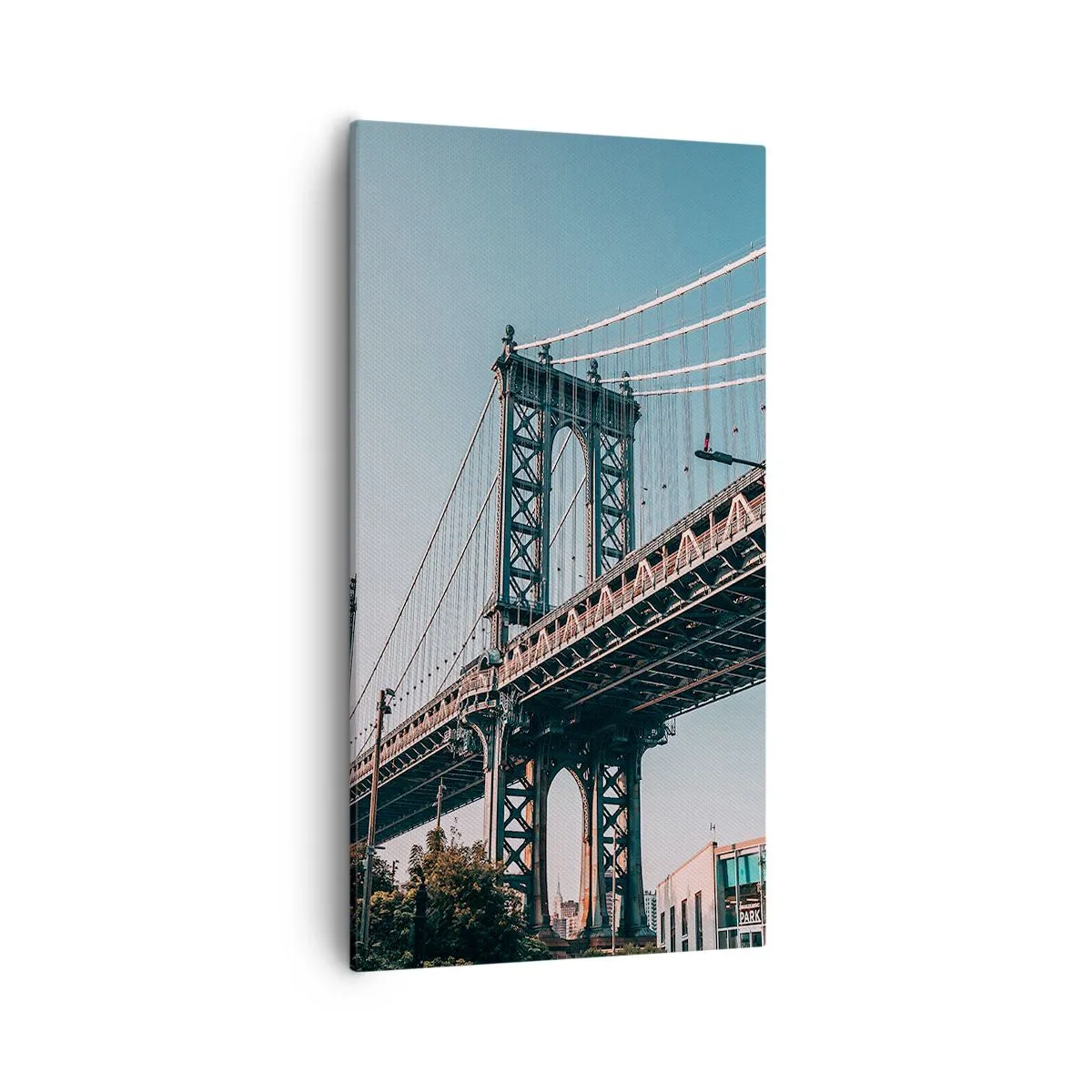 Obraz na plátne - Nad vlnami mesta - 55x100 cm