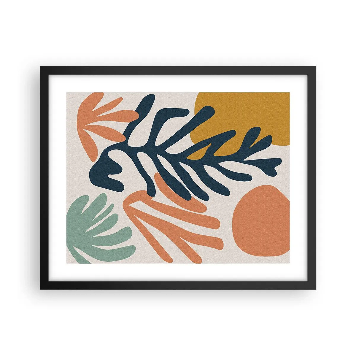 Plagát v čiernom ráme - Koralové more - 50x40 cm