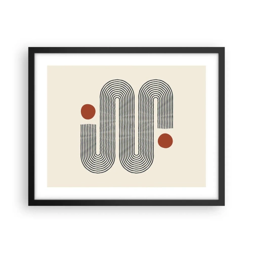 Plagát v čiernom ráme - Od začiatku do konca - 50x40 cm