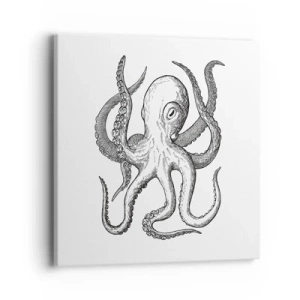 Obraz na plátne - Tancujúca s vlnami - 40x40 cm