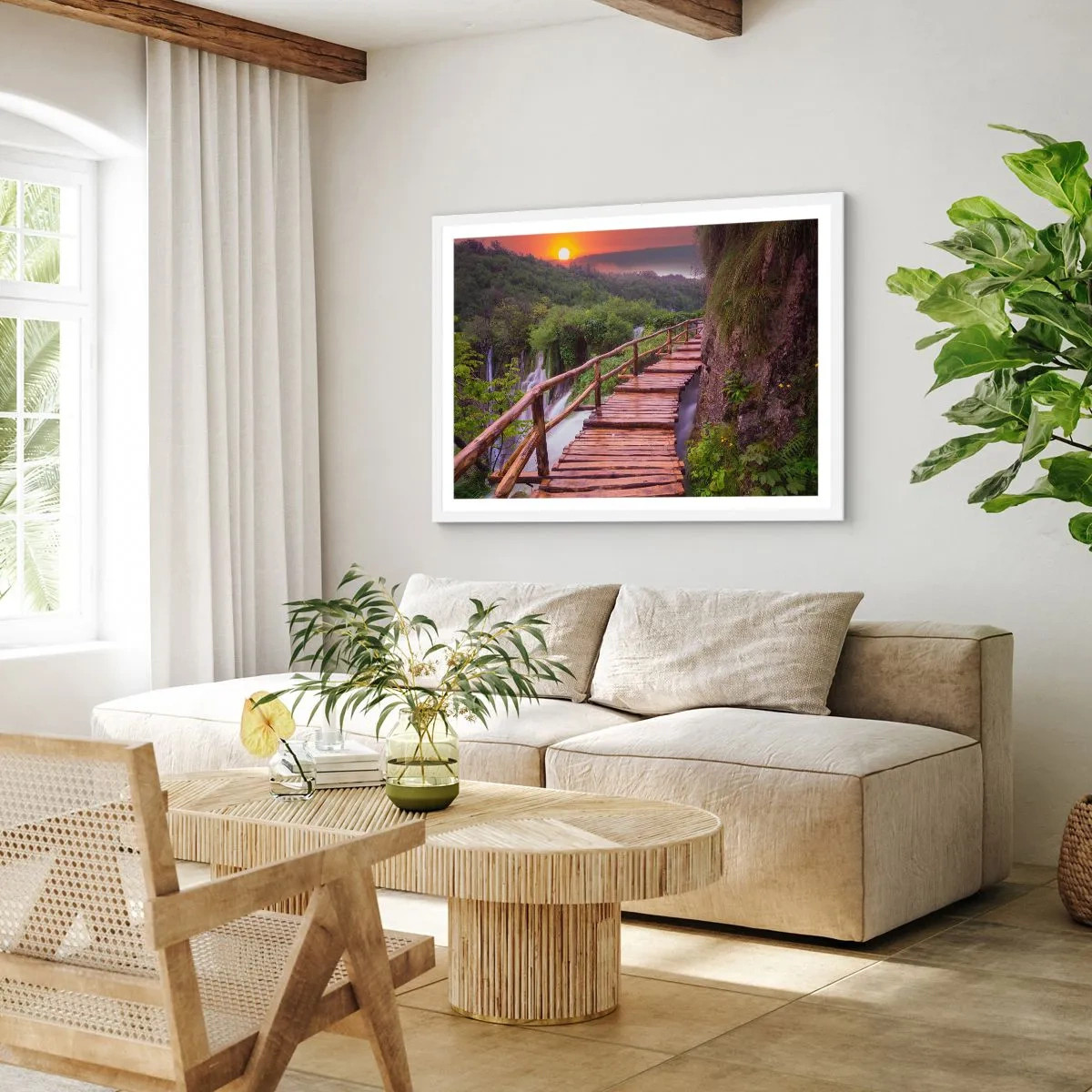 Plagát v bielom ráme - Neuveriteľná krása - 100x70 cm