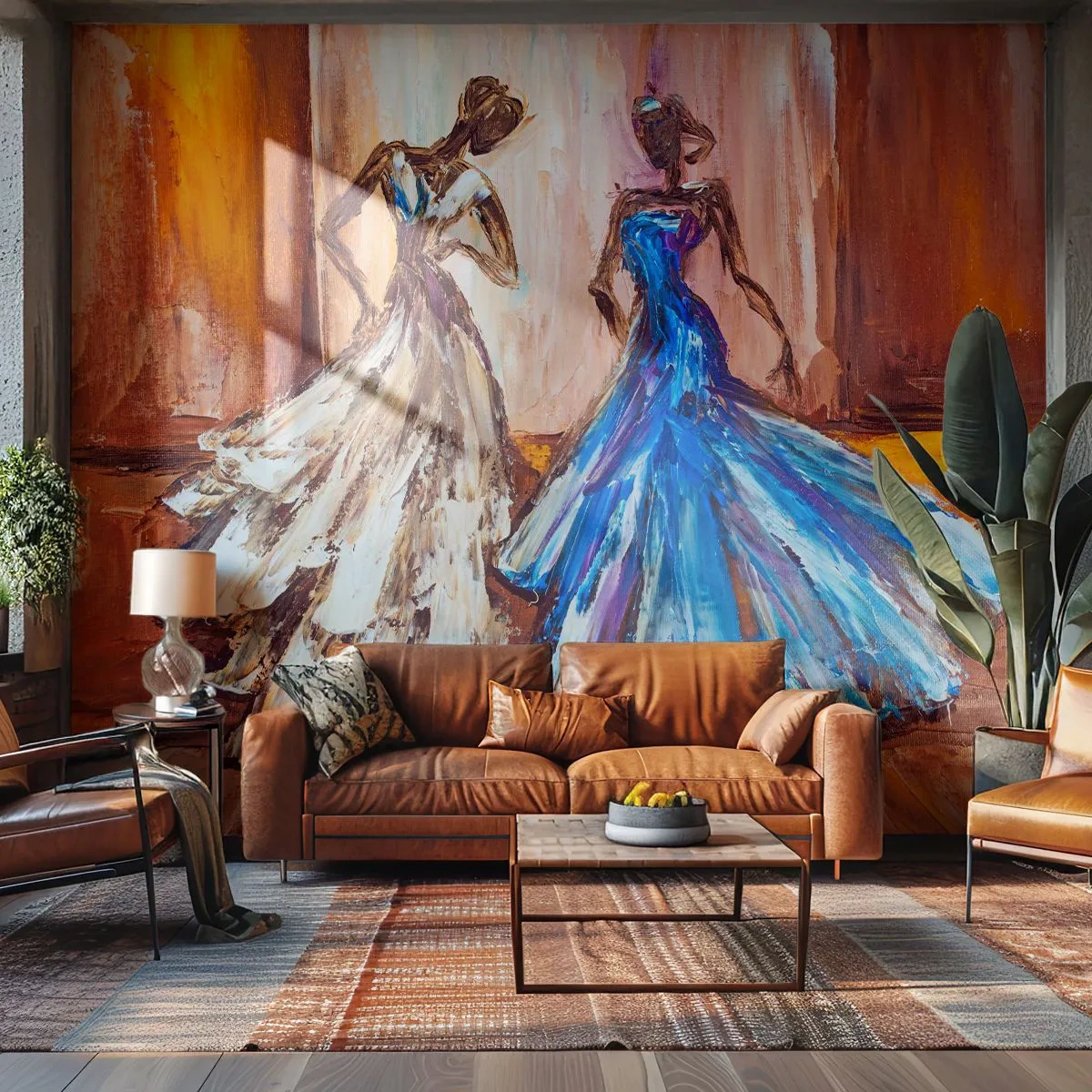 Fototapeta Standard Eco - Pôvabné duo - Žena, Svadobné šaty, Móda - 400x280 cm