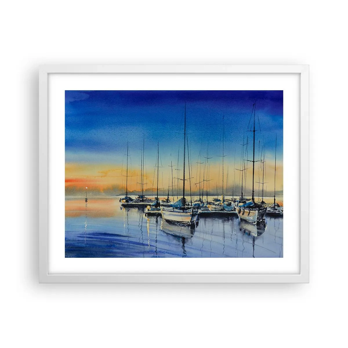 Plagát v bielom ráme - Koniec dobrého dňa - 50x40 cm