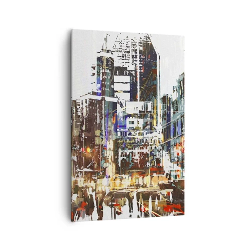 Obraz na plátne - Trblietavé mesto - 80x120 cm