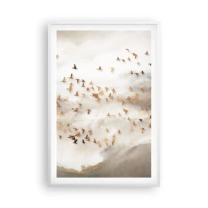 Plagát v bielom ráme - Už je čas... - 61x91 cm