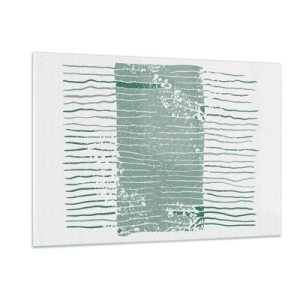 Obraz na skle - Morská abstrakcia - 120x80 cm