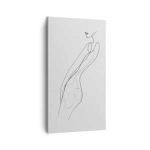 Obraz na plátne - Iba sľub - 45x80 cm