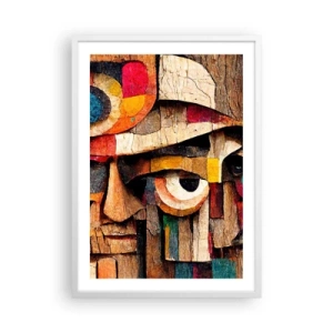 Plagát v bielom ráme - Vidím ťa… - 50x70 cm