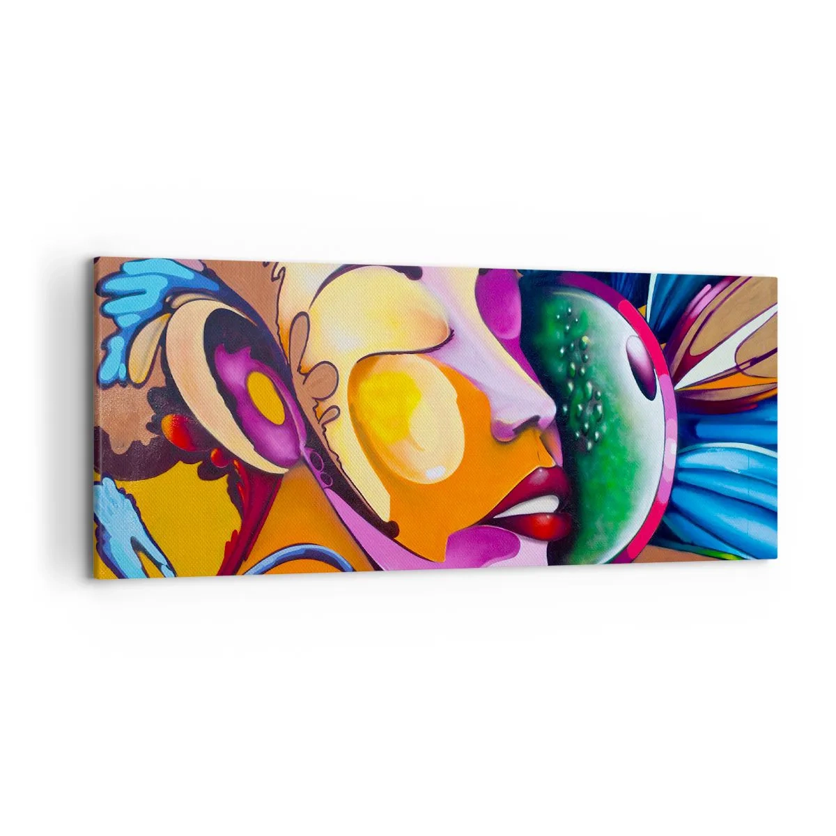 Obraz na plátne - Dotknúť sa farbou - 120x50 cm