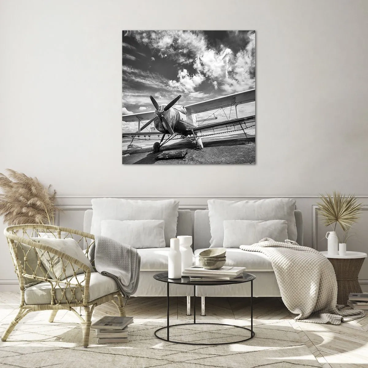 Obraz na skle - Nemôžem sa toho dočkať! - 50x50 cm