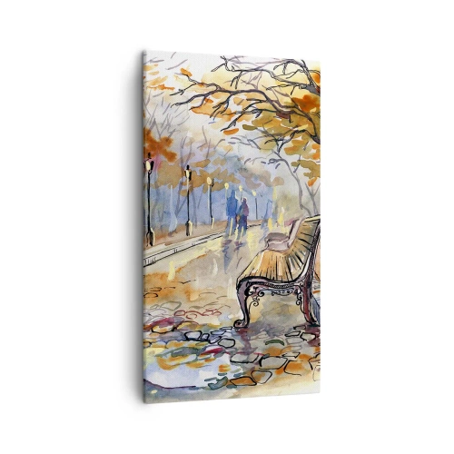 Obraz na plátne - Spoločne putovať jeseňou - 45x80 cm